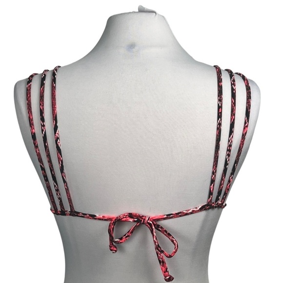 VOLCOM Juniors Urban Tribe Strappy Contrast Print Reversible Triangle Bikini Top - Picture 4 of 8